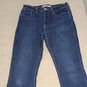 Levis 725 Jeans Womens 29 Blue High Rise Bootcut Leg Denim Logo Cotton Stretch